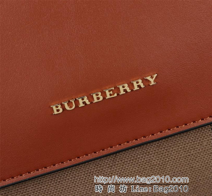 BURBERRY巴寶莉 2018最新 格紋帆布 女士手提包 39906  Bhq1060